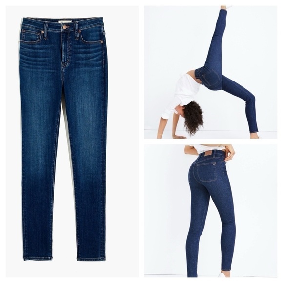 Madewell Curvy High-Rise Skinny Jeans Dark Blue size 27 - Picture 1 of 11